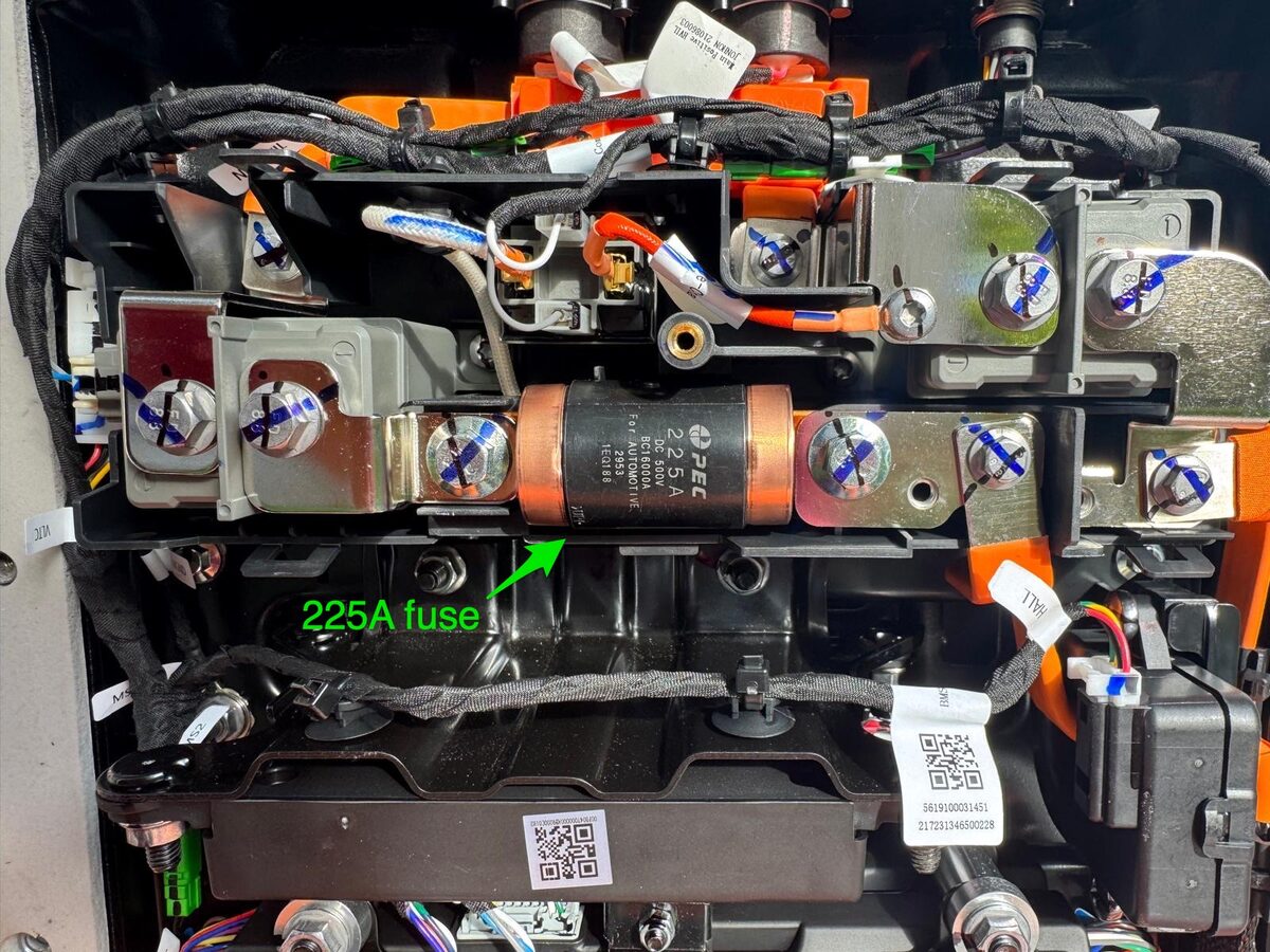 Dacia Spring battery 225A fuse