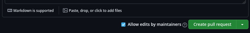 Create pull request go