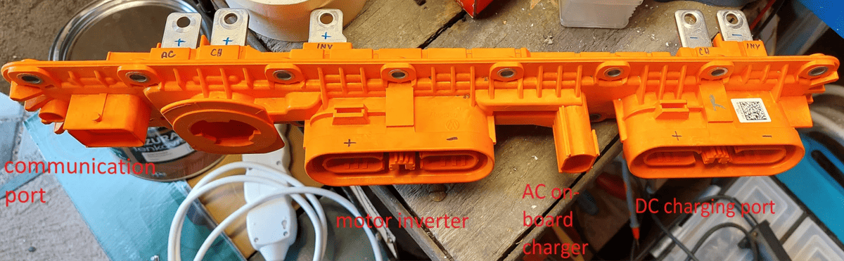 MEB HV connector description